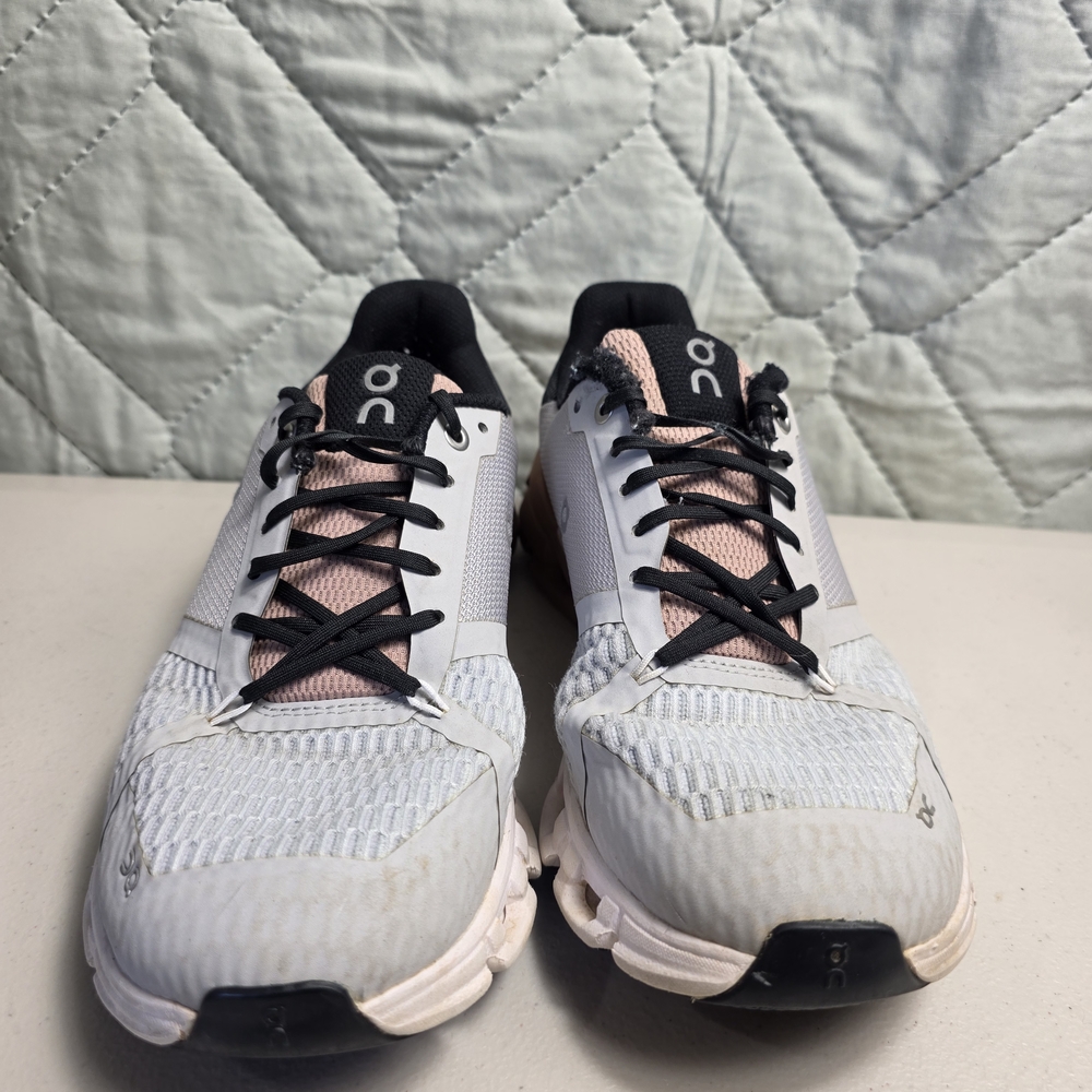 On Cloud Cloudflyer Running Shoes Womens 8.5 Sneakers Glacier Rosebrown - Picture 7 of 11